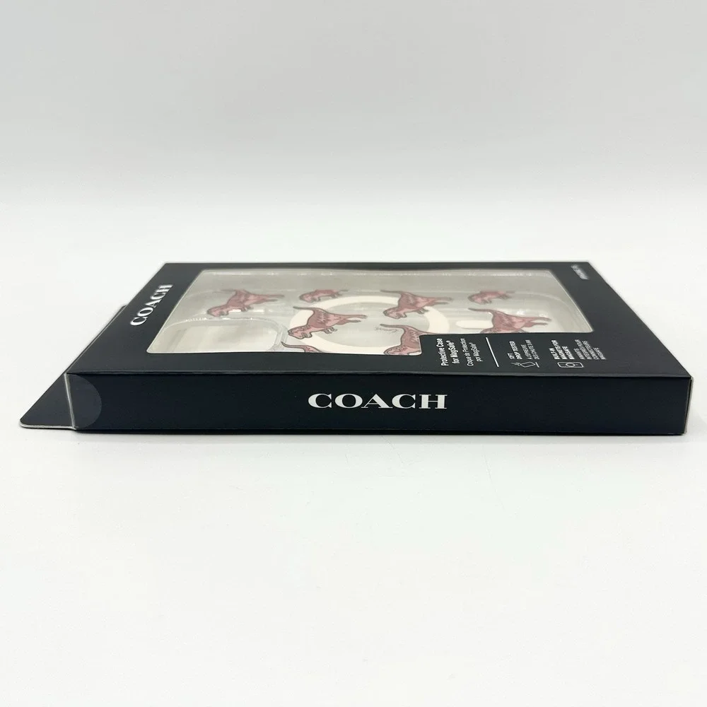 Coach Rexy Glitter Dinosaur iPhone 16 MagSafe Phone Case NEW T-Rex Dino
